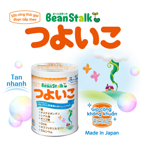 Sữa Bean Stalk Tsuyoiko cho bé 9m-3y