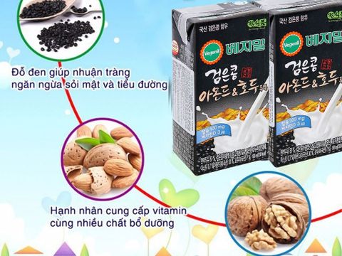 Vegemil  - Sữa đậu đen óc chó 190ml