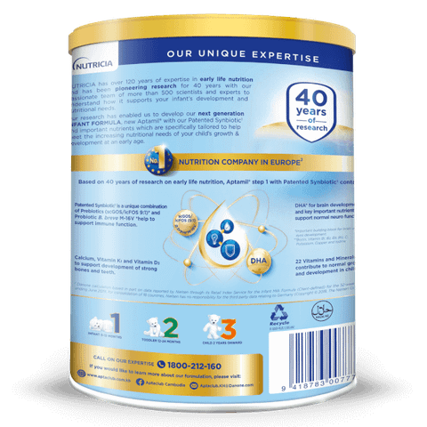 Sữa Aptamil NewZealand số 1 (0-12 tháng) - 900g