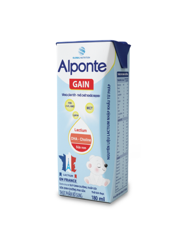 Sữa nước  Alponte Gain hộp 180ml - lốc 4 hộp