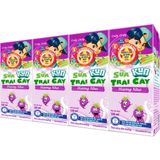 KUN - Sữa trái cây vị nho thùng 48 hộp x 180ml