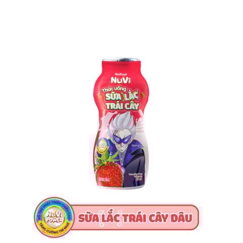 Nuvi sữa lắc trái cây dâu 80ml lốc 6 - thùng 48H