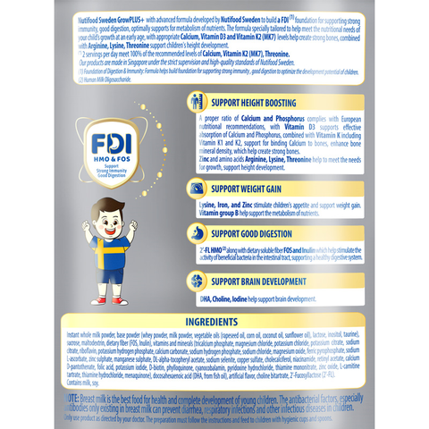 GrowPLUS+ Support TCC ( bạc) 1+ 800g