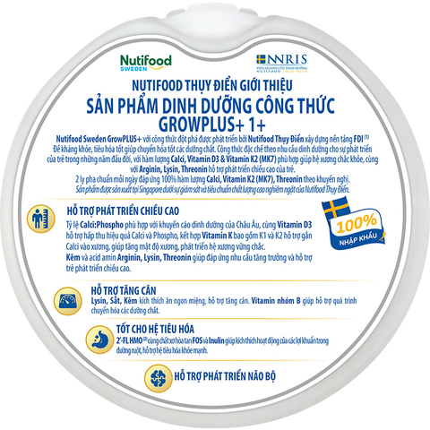 GrowPLUS+ Support TCC ( bạc) 1+ 800g