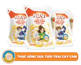 Nuvi sữa tươi trái cây cam túi 110ml x24
