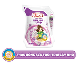 Nuvi sữa tươi trái cây nho túi 110ml x24