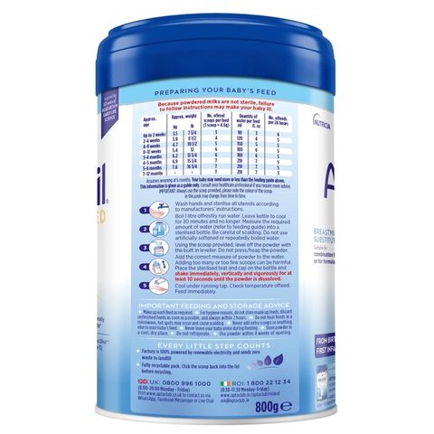 Sữa Aptamil Advanced Anh số 1 800g