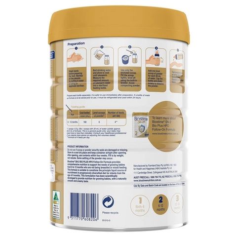 Sữa Biostime PLUS HPO số 2 800g