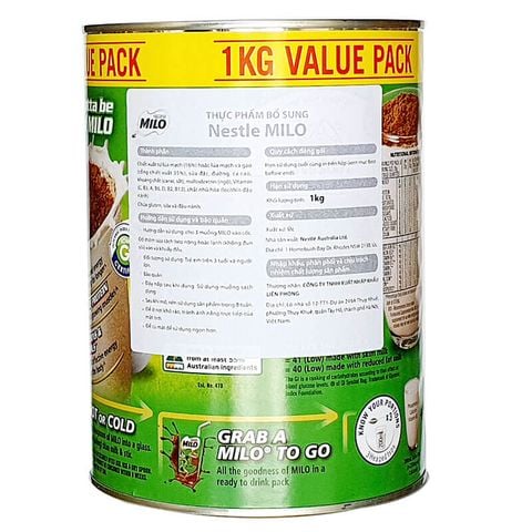 Nestle Milo Úc - Hộp 1kg