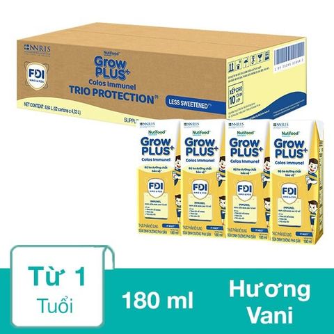 Sữa nước GrowPLUS+ Colos Immunel - thùng 12 lốc - 48h