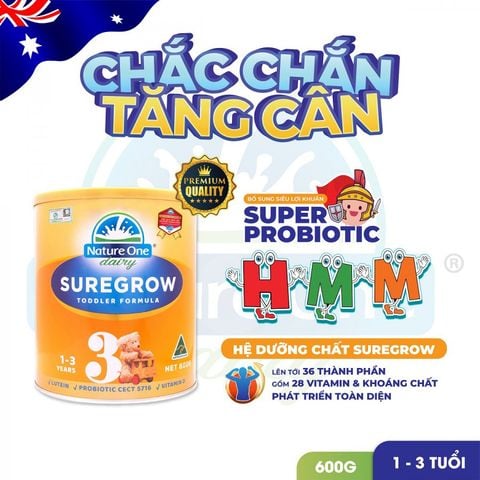 Nature One - Sữa SureGrow số 3 600g
