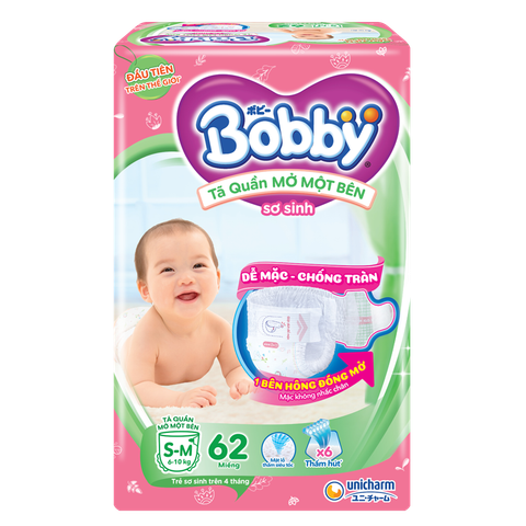 Tã Bobby quần mở bên S-M62