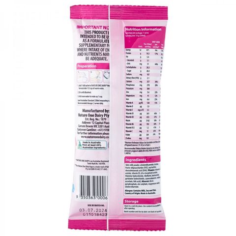 Nature One - Sữa Pregnancy 510g ( hộp 10 gói)