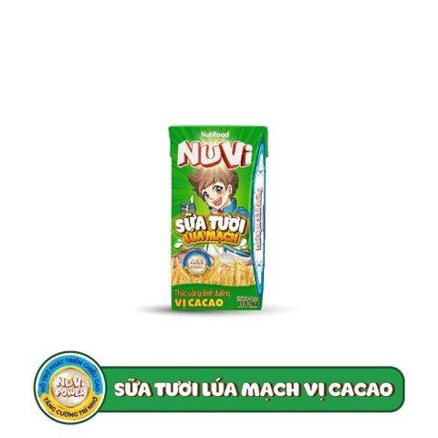 Nuvi sữa tươi lúa mạch 110ml lốc 4 - thùng 48H