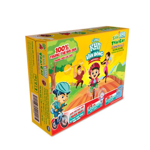 KUN -Sữa trái cây hương trái cây  48 chai x 85ml