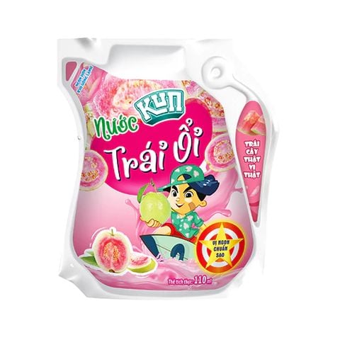 KUN  - Nước trái cây vị ổi thùng 24 túi x 110ml