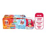KUN - Sữa chua uống kem dâu túi 110ml x24