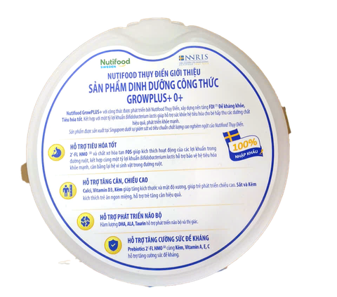 GrowPLUS+ Tiêu hóa 0+ 400g