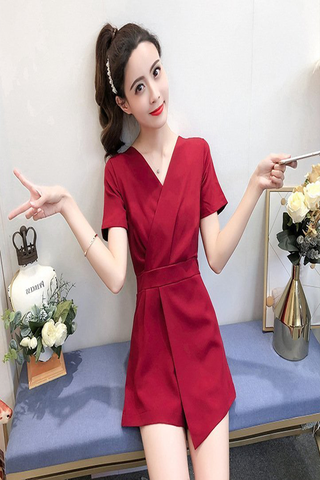 Jumsuit Cổ V Tay Ngắn -  MS 5006