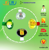 COMBO 4 MÙI DẦU GIÓ KIM AGI -6ml (XANH, TRẮNG, VÀNG, NÂU)