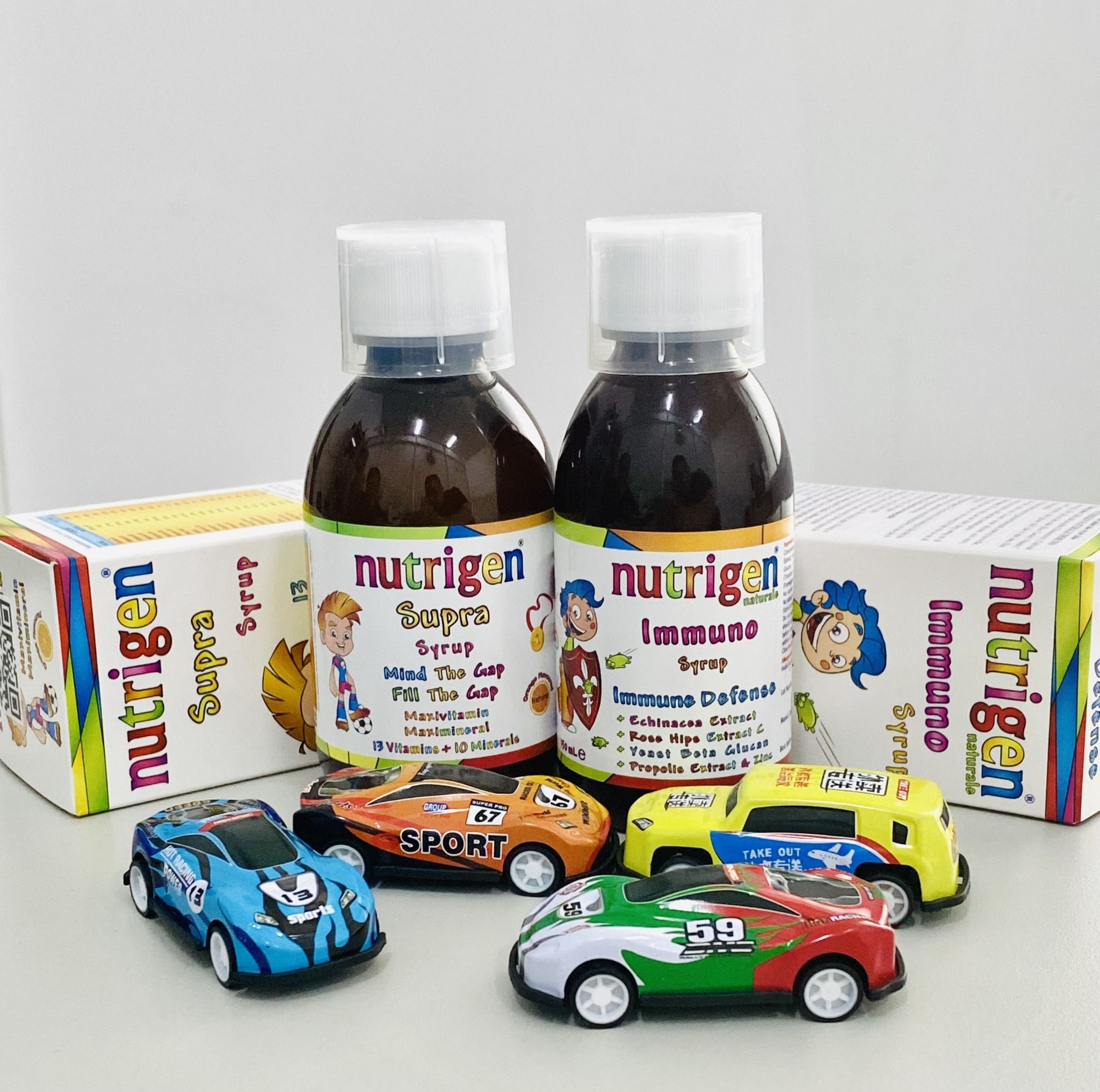 COMBO NUTRIGEN SUPRA VÀ IMMUNO TẶNG 2 XE Ô TÔ MINI