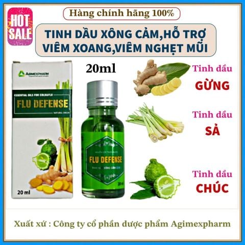  Tinh dầu xông cảm cúm FLU DEFENSE 