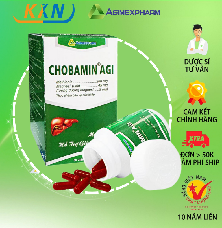 CHOBAMIN AGI - HỖ TRỢ BẢO VỆ GAN, TĂNG CƯỜNG CHỨ C NĂNG GAN