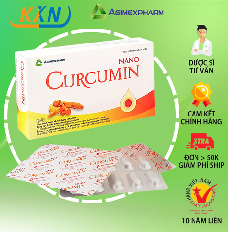  TPCN NANO CURCUMIN - Hỗ trợ chống oxy hoá, giúp làm giảm lão hóa da 