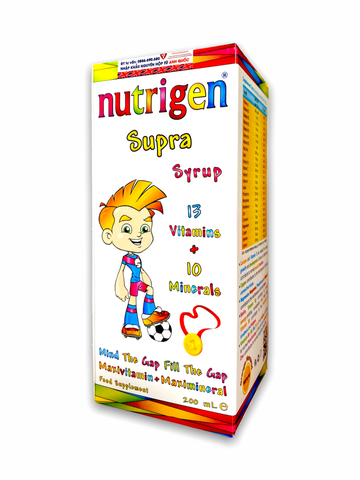  Nutrigen Supra Syrup - Siro trẻ em - Bổ sung dinh dưỡng và vi chất 