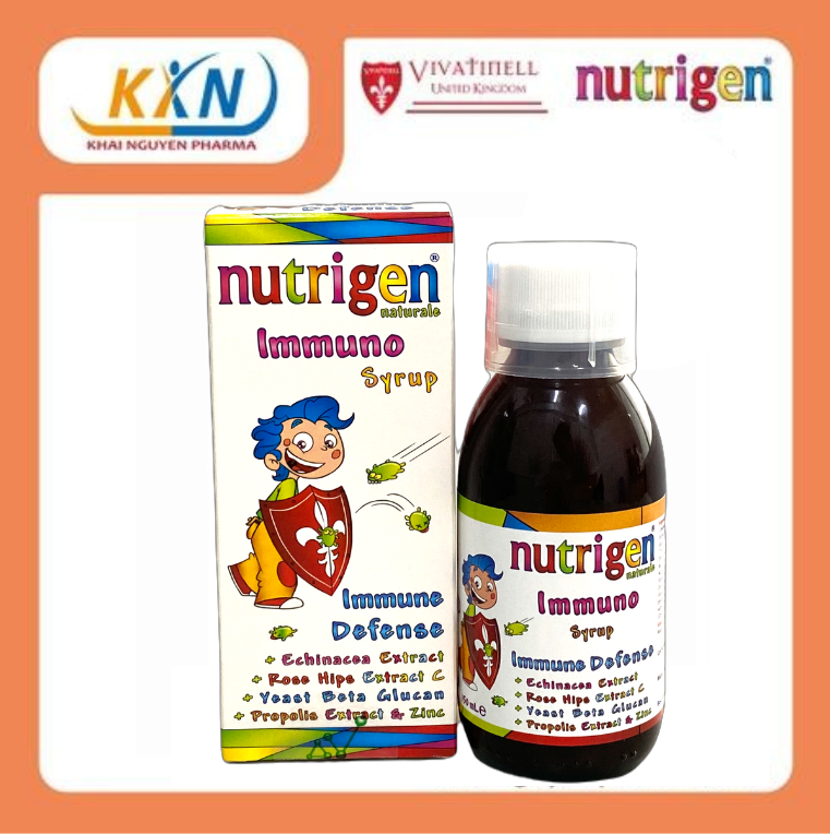 Nutrigen Naturale Immuno - Siro trẻ em - Bổ sung dinh dưỡng tăng sức đề kháng
