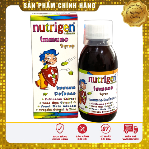  Nutrigen Naturale Immuno - Siro trẻ em - Bổ sung dinh dưỡng tăng sức đề kháng 