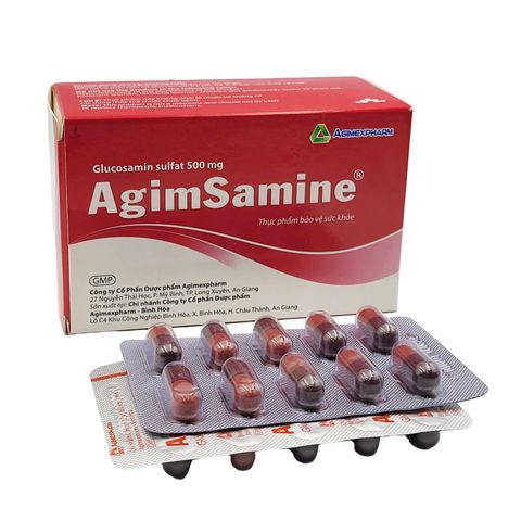  TPCN Agimsamine 500 VNA- Hỗ trợ làm giảm các triệu chứng của viêm khớp và thoái hóa khớp 