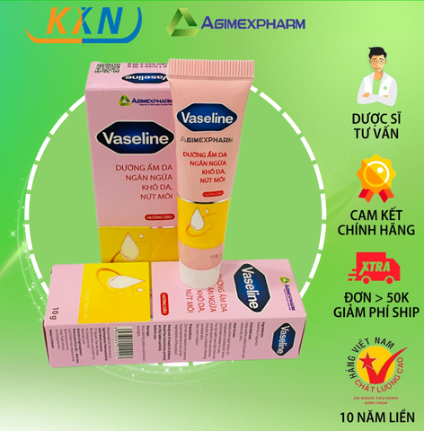  KEM VASALINE Giúp làm dịu da, làm mềm da và giảm khô các vùng da khô nứt hoặc bị kích ứng 