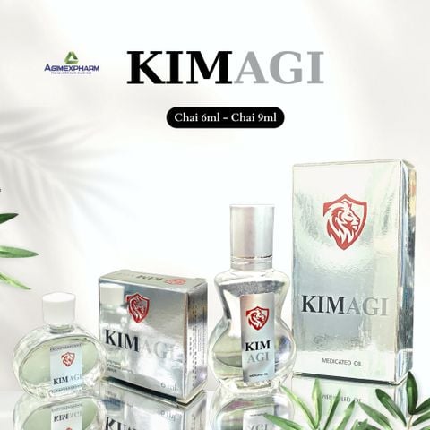  4 CHAI DẦU GIÓ KIM AGI -TRẮNG 6ml 