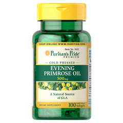 Tinh dầu hoa anh thảo Evening Primrose Oil 500 mg with GLA Puritan's Pride 100 viên