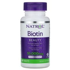 Viên uống mọc tóc Biotin Natrol 10,000mcg 100 viên