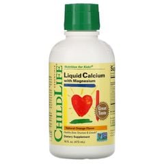 Liquid Calcium and Magnesium Childlife 474ml bổ sung Canxi