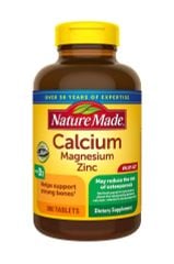 Calcium Magnesium Zinc With D3 Nature Made 300 viên bổ sung canxi, magie, kẽm