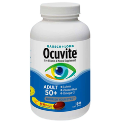 Viên uống Ocuvite Adult 50+ Bausch & Lomb hộp 150 viên bổ mắt