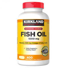 Dầu cá Omega 3 Fish Oil 1000mg Kirkland 400 viên