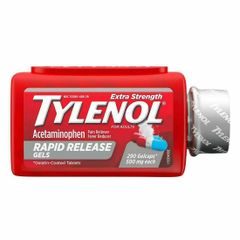 Tylenol Acetaminophen Extra Strength.  500mg 290v Viên uống giảm đau hạ sốt