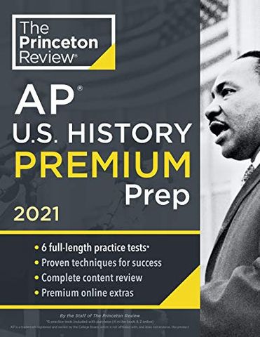 Princeton Review AP U.S. History Premium Prep, 2021