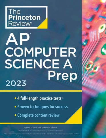 Princeton Review AP Computer Science A Prep, 2023 (mục lục không có số trang)