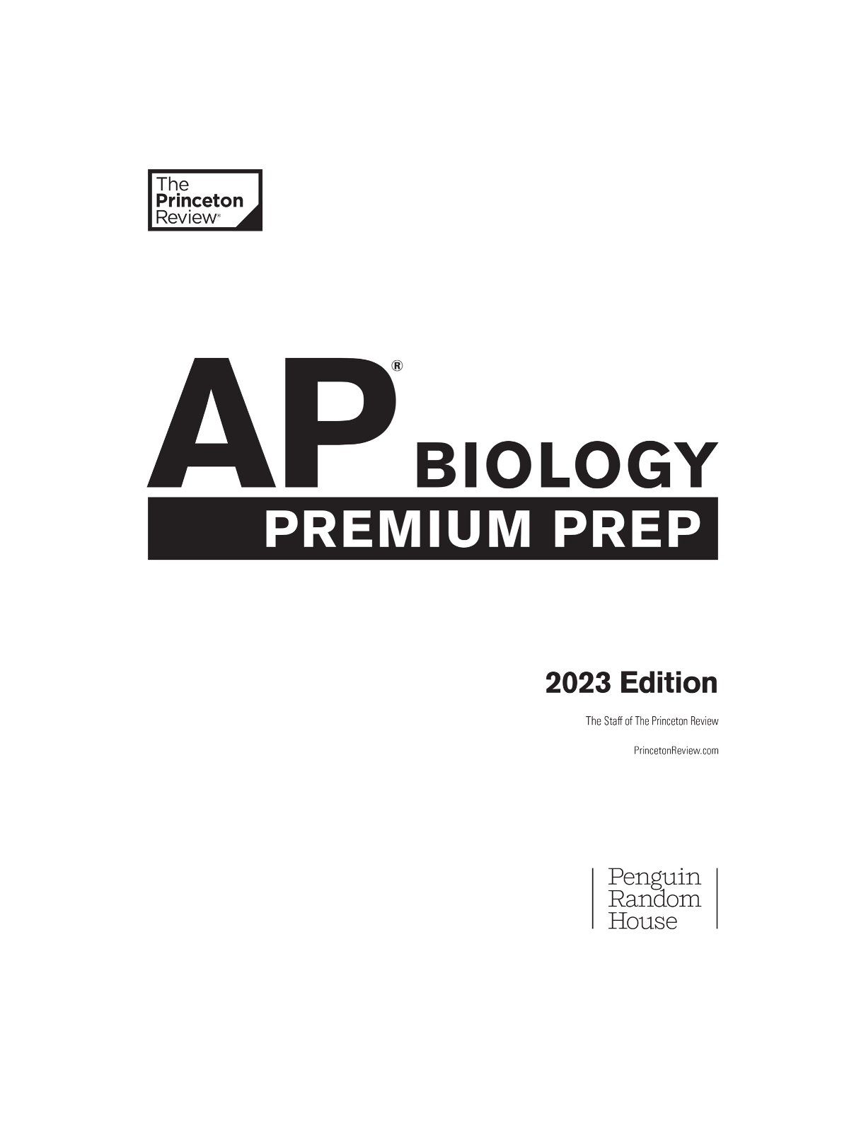 Princeton Review AP Biology Premium Prep, 2023 Ebooks Max30