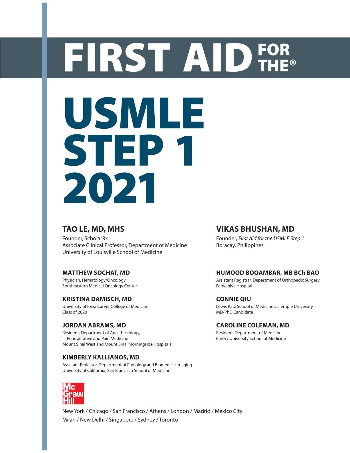 First Aid for the USMLE Step 1 2021 – E-books Max30 First Aid for the USMLE Step 1 2021 – E-books Max30
