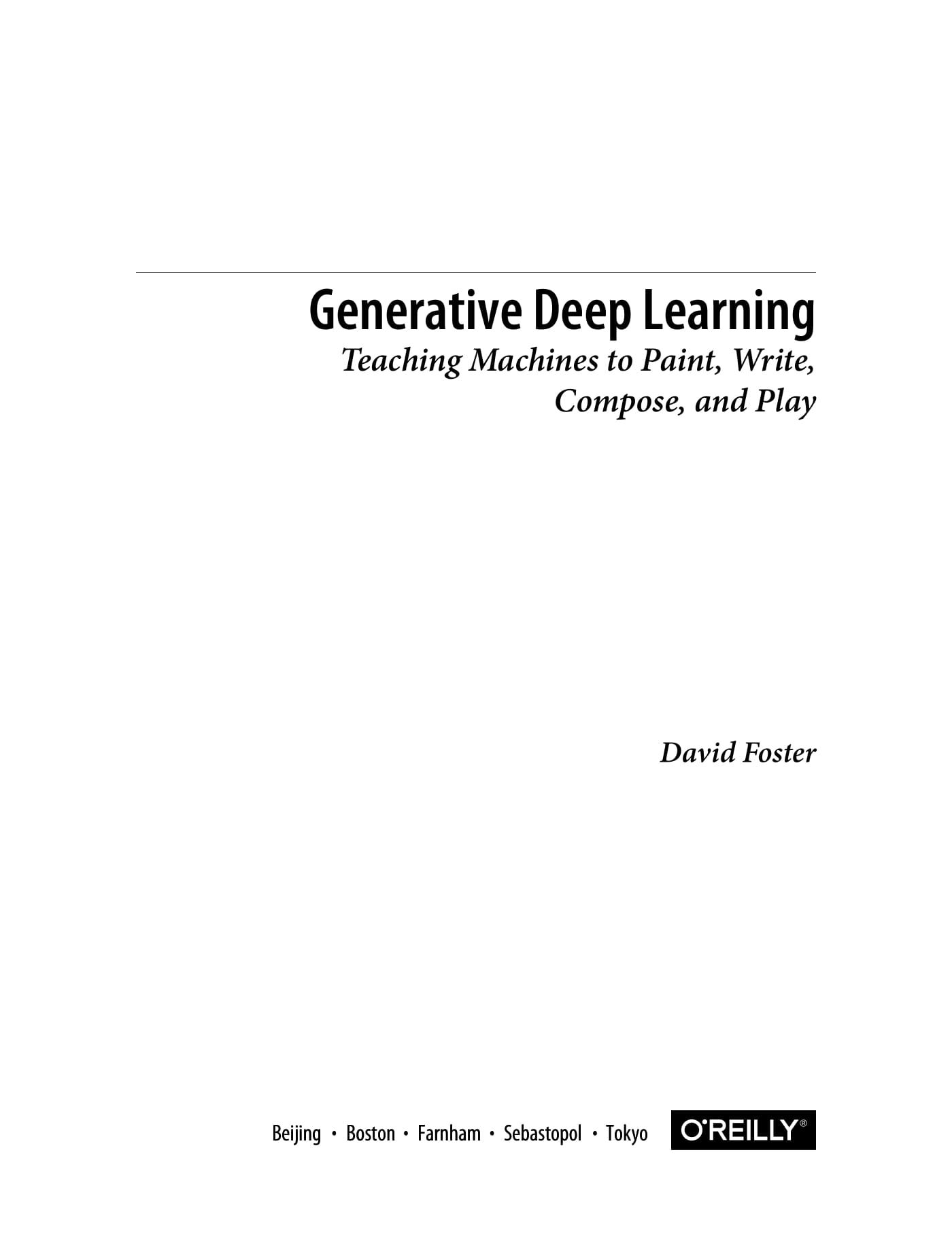David foster deep learning deals