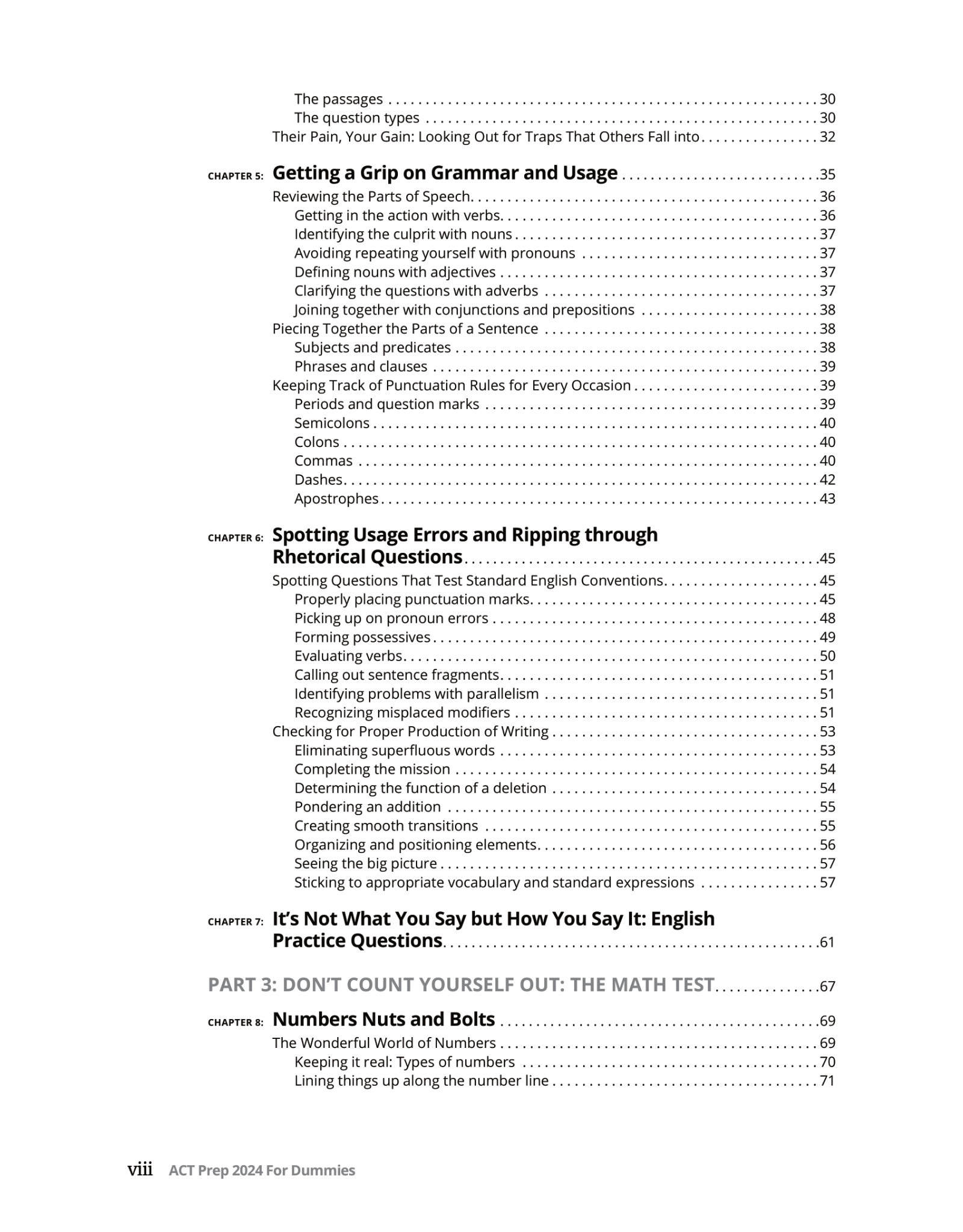 ACT Prep 2024 For Dummies Ebooks Max30