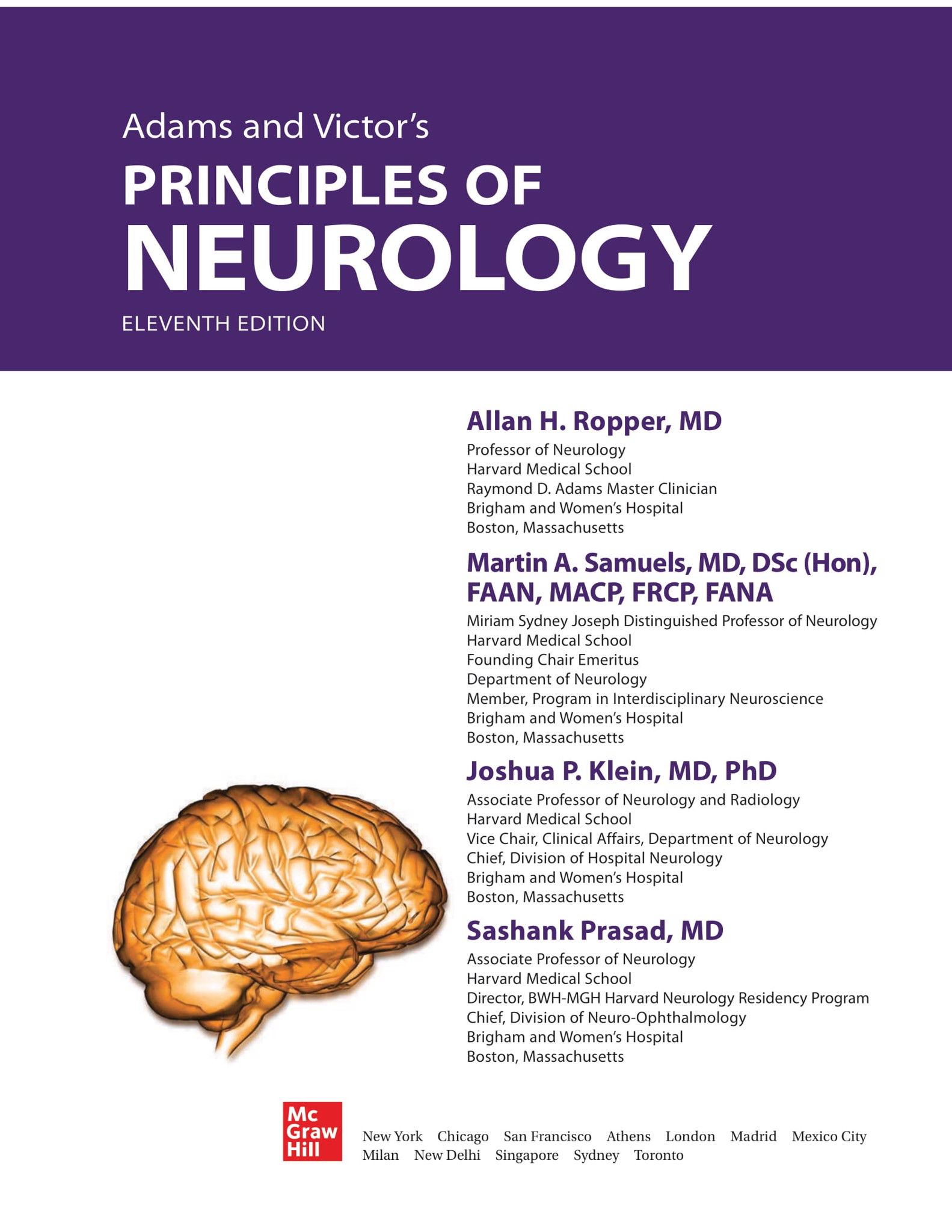 Adams and Victor's Principles of Neurology 11th Edition – E-books 