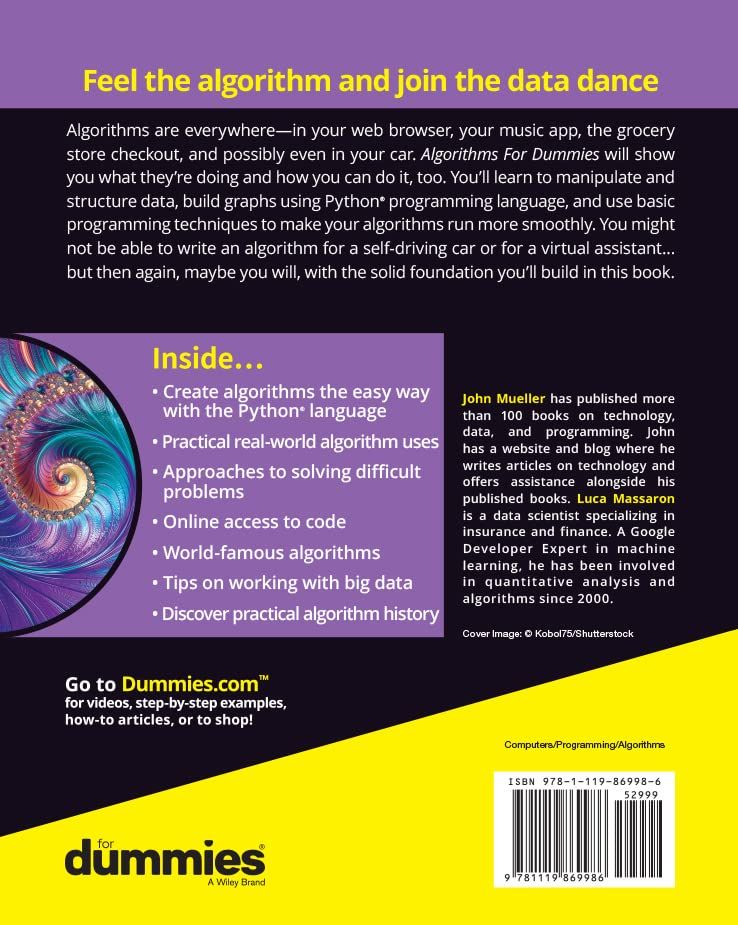 Algorithms for dummies 2nd edition e books max30
